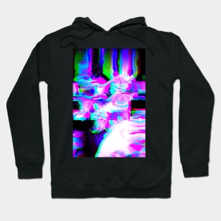 Anime Cosplay Glitch Girl Glitch Art Hoodie